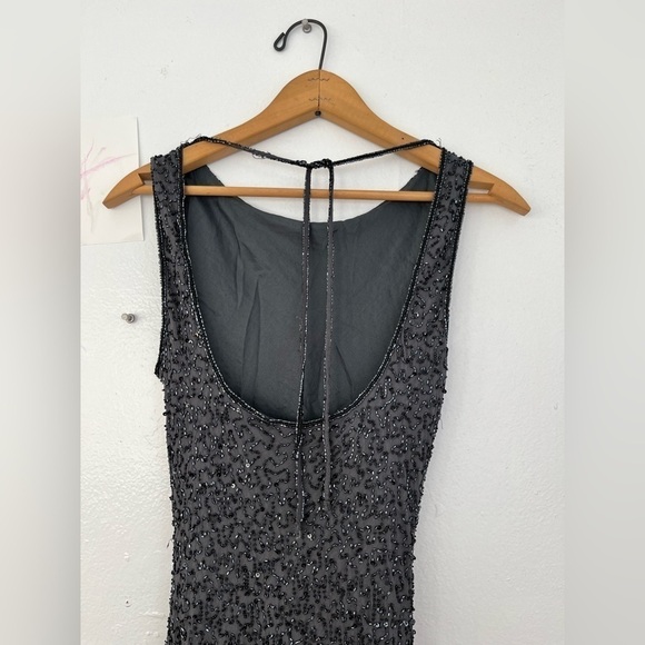 Vintage 100% Silk Stenay Beaded Dress - Picture 3 of 9